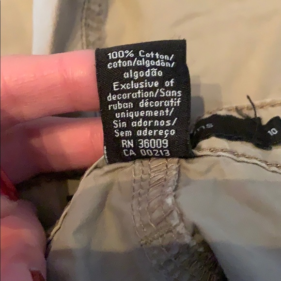 🔥3/$10 Calvin Klein tan 5 pocket shorts sz 10 - Picture 7 of 8
